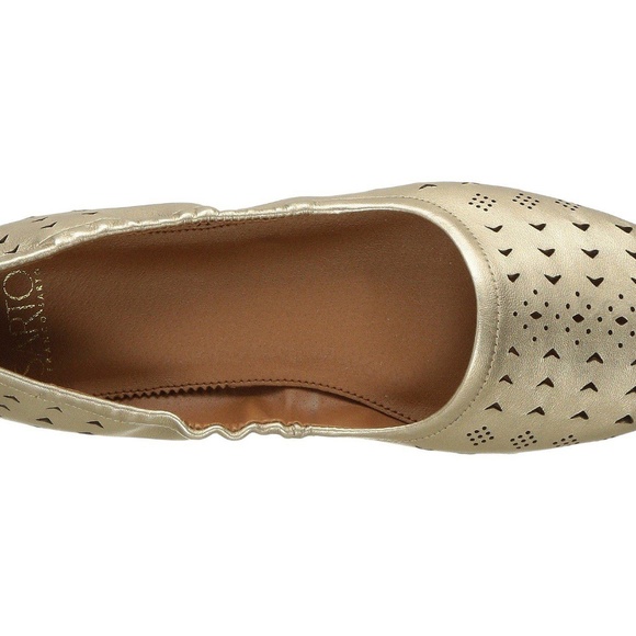 SARTO by Franco Sarto Gold Brewer Leather Flat - Picture 3 of 8